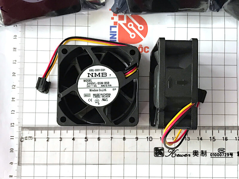 Alternative view of 2410VL-S5W-B59 Quạt NMB 24V 0.11A 60x60x25mm 3 dây