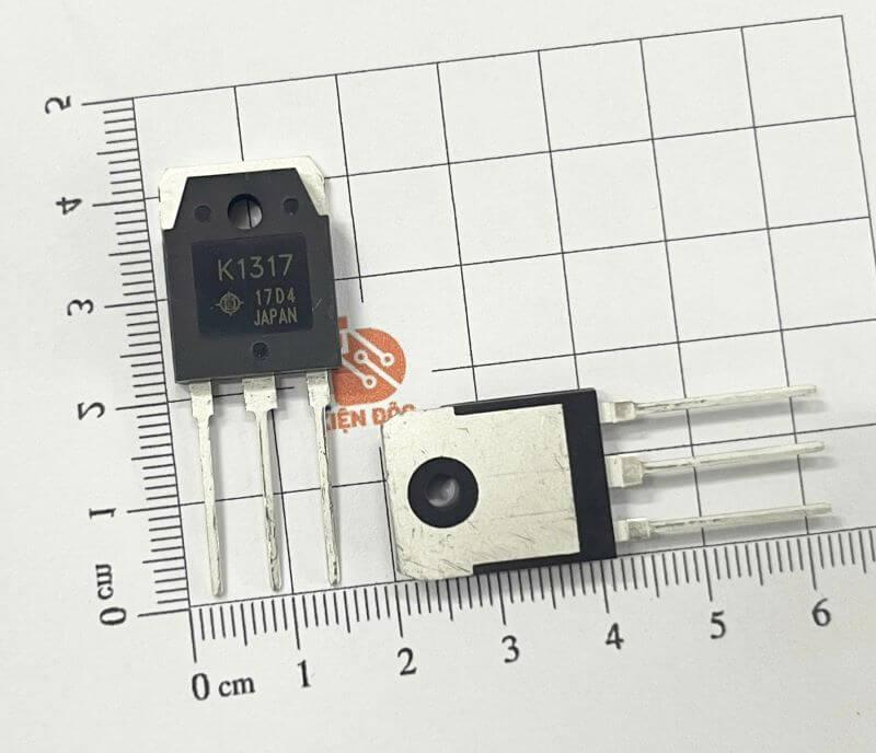 Alternative view of K1317, 2SK1317 Mosfet Kênh-N 2.5A/1500V TO-3P