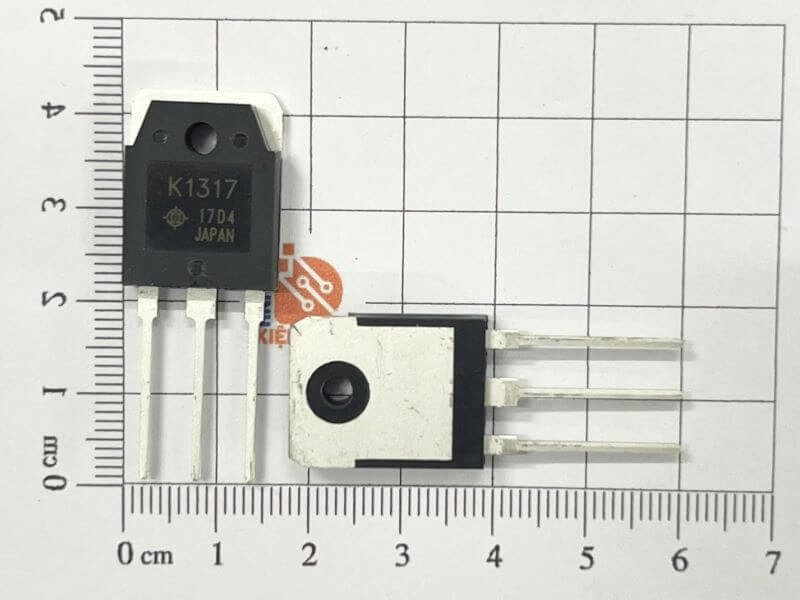 K1317, 2SK1317 Mosfet Kênh-N 2.5A/1500V TO-3P