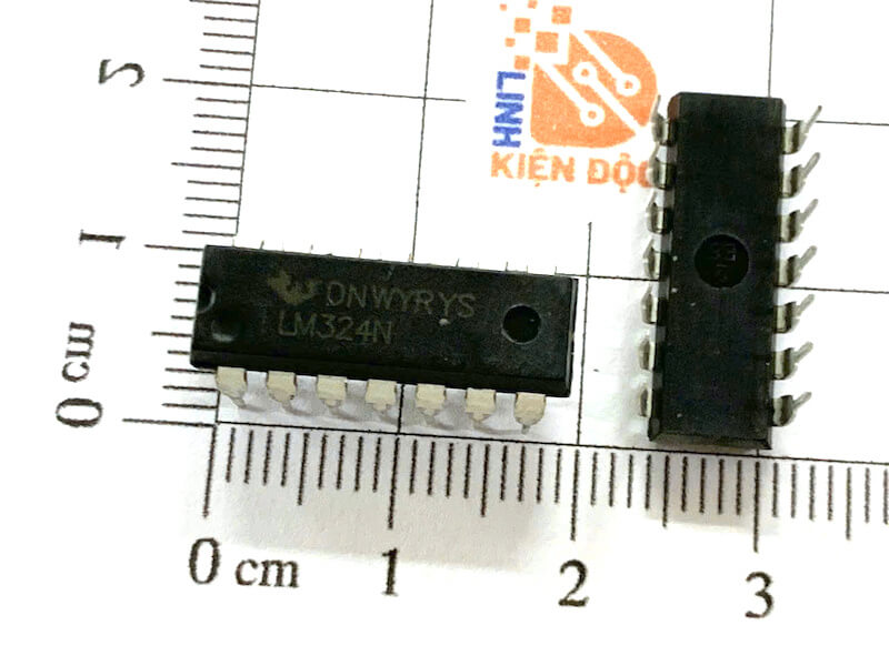 Alternative view of LM324N, LM324 IC khuếch đại thuật toán DIP-14 hàng nhập khẩu
