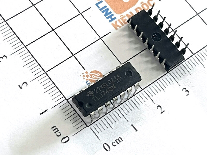 Alternative view of TL074CN, TL074 IC thuật toán DIP-14