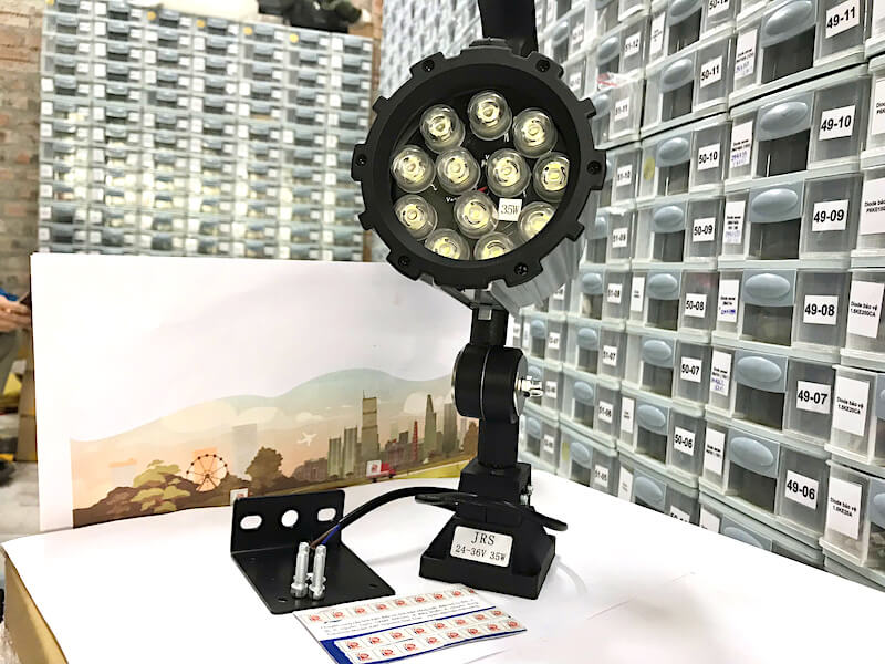 Đèn LED máy CNC cán ngắn 9W 12V/24V/36V DC JRS-CT3 290mm