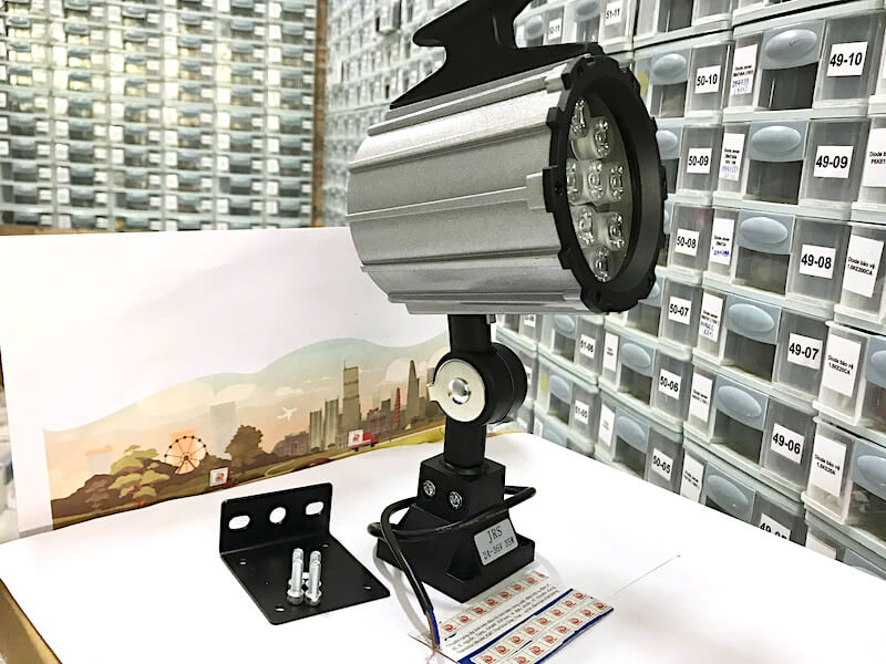 Đèn LED máy CNC cán ngắn 9W 12V/24V/36V DC JRS-CT3 290mm - Ảnh 3