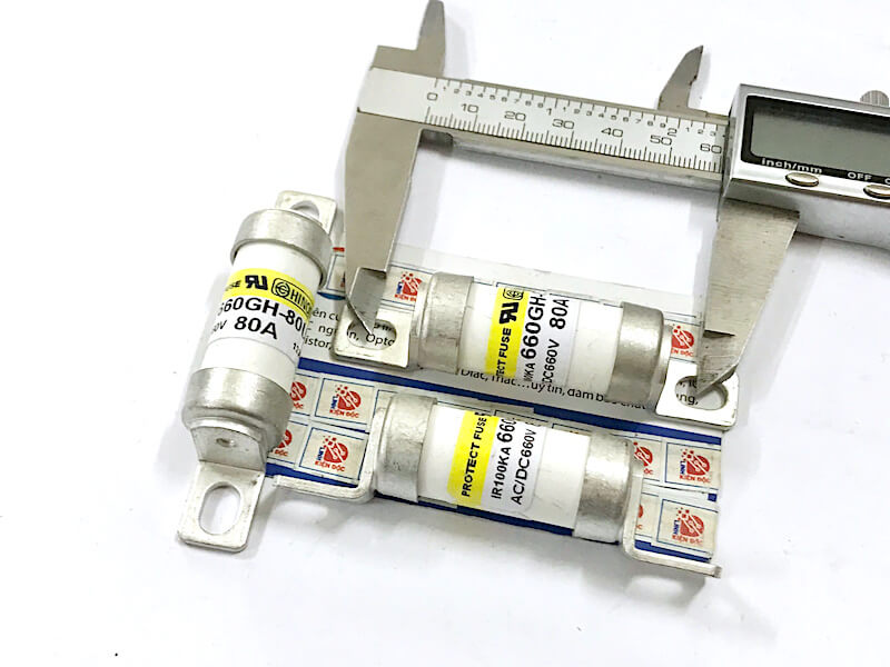 Alternative view of 660GH-80UL Cầu chì HINODE 80A 660V 76×17,5mm