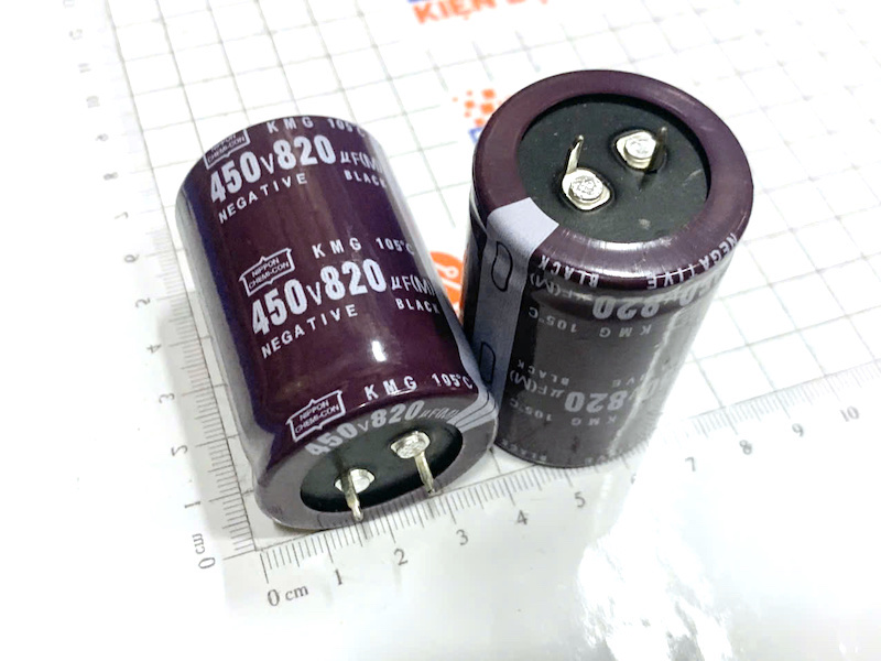 Tụ lọc nguồn NIPPON 820uF 450V 35x50mm