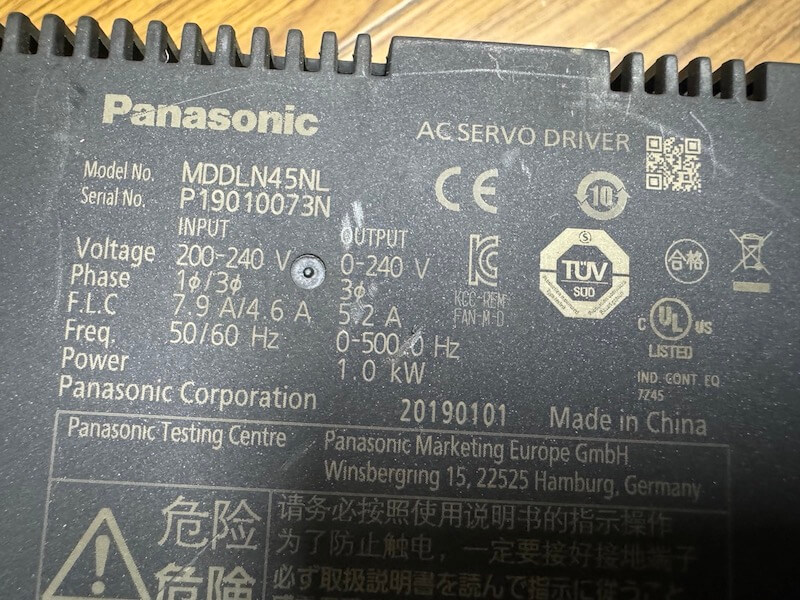 Servo panasonic MADLN45NL dòng A6 công suất 1kw chạy mạng - Ảnh 3