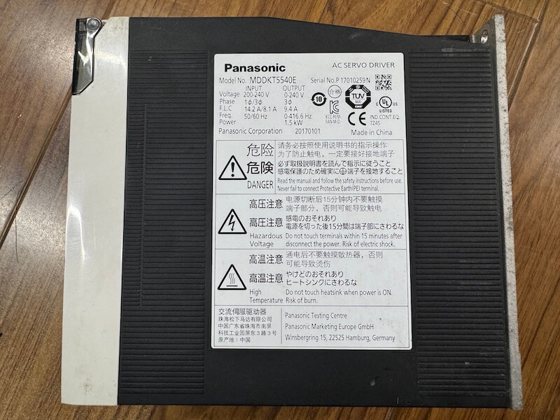 Alternative view of Servo Panasonic MDDKT5540, MDDKT5540E, MDDKT5540CA1 dòng A5 1.5kw