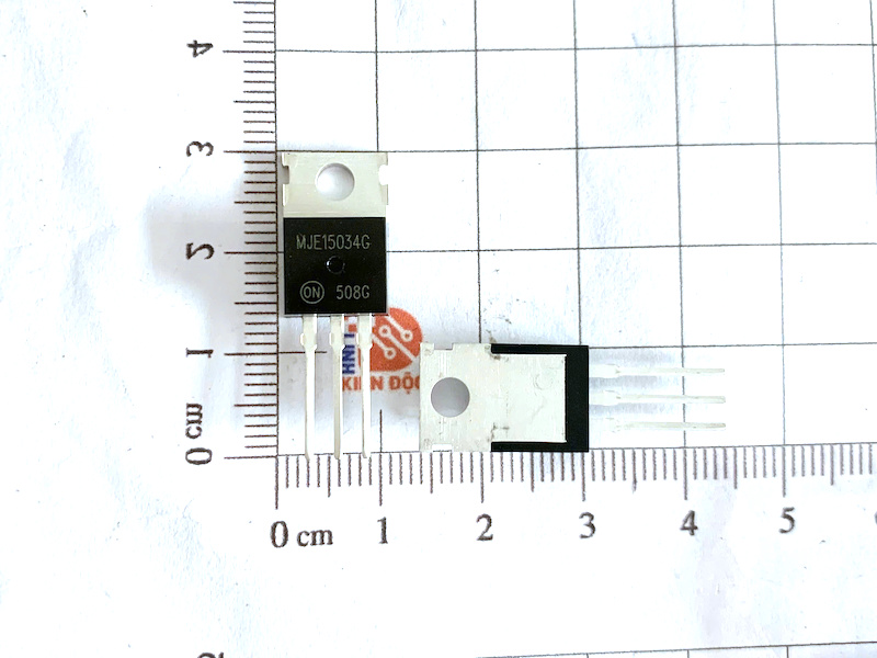 Alternative view of MJE15034G NPN TRANSISTOR 4A/350V TO-220 50W