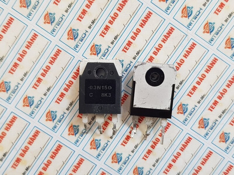 03N150C, NDTL03N150C Mosfet kênh-N 1500V/2.5A TO-3P-3L (tháo máy)