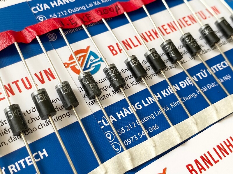 Alternative view of 1.5KE200A 1N6303A DO201 Diode bảo vệ 200V 1500W