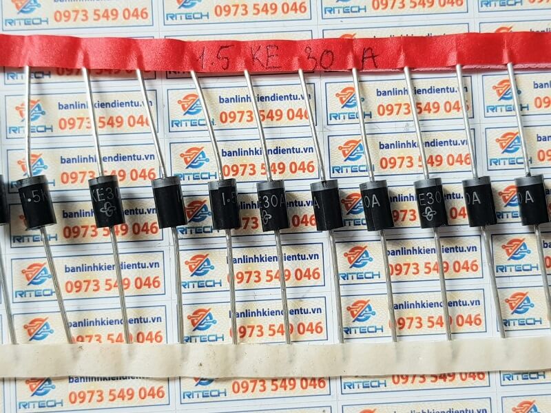 Diode TVS 1.5KE30A 1500W 30V DO-201