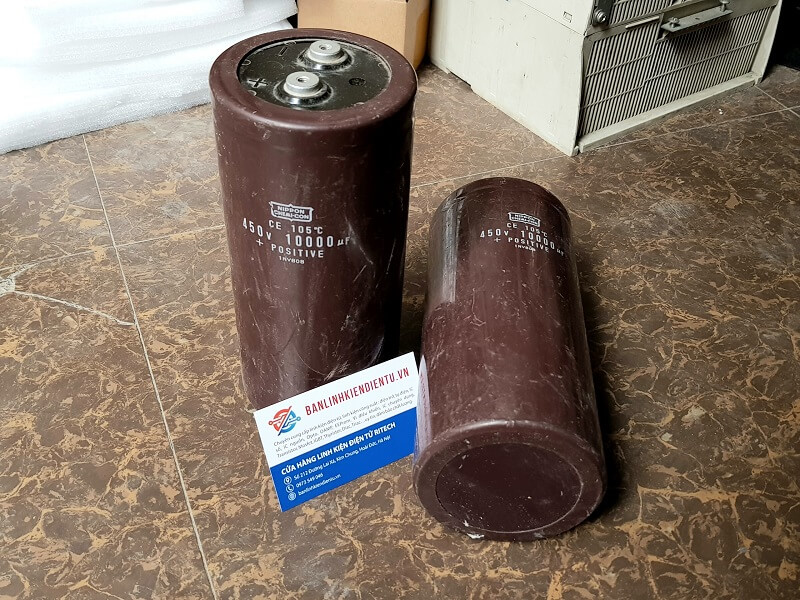Tụ điện lọc nguồn nhật 10000UF 450V kích thước 194*90mm
