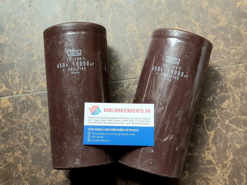 Alternative view of Tụ điện lọc nguồn nhật 10000UF 450V kích thước 194*90mm