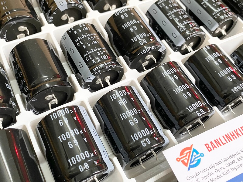 Tụ hóa Nichicon 10000uf 69V 35x45mm