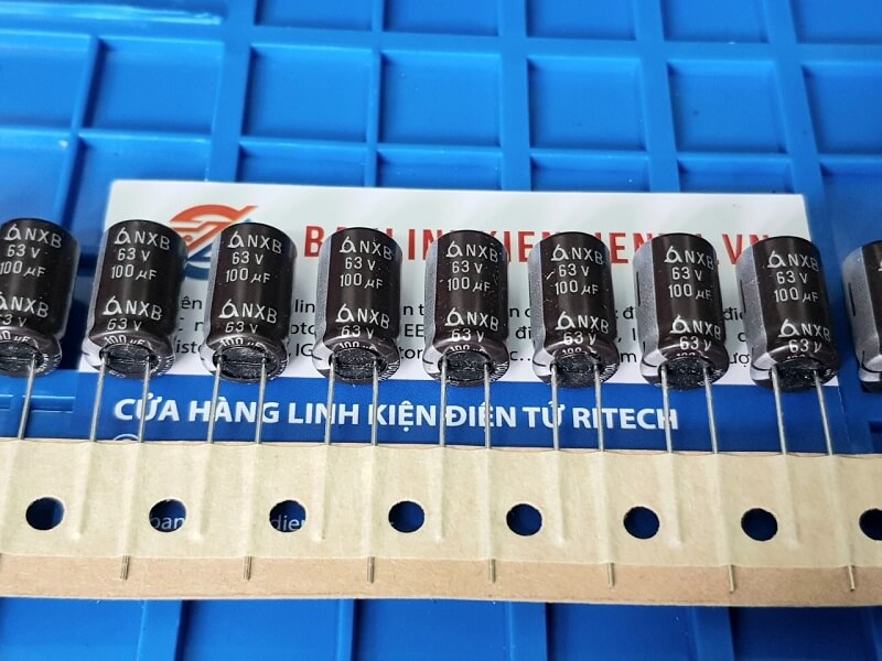 Alternative view of Tụ hóa NXB 100uF 63V 105 độ 10x16mm