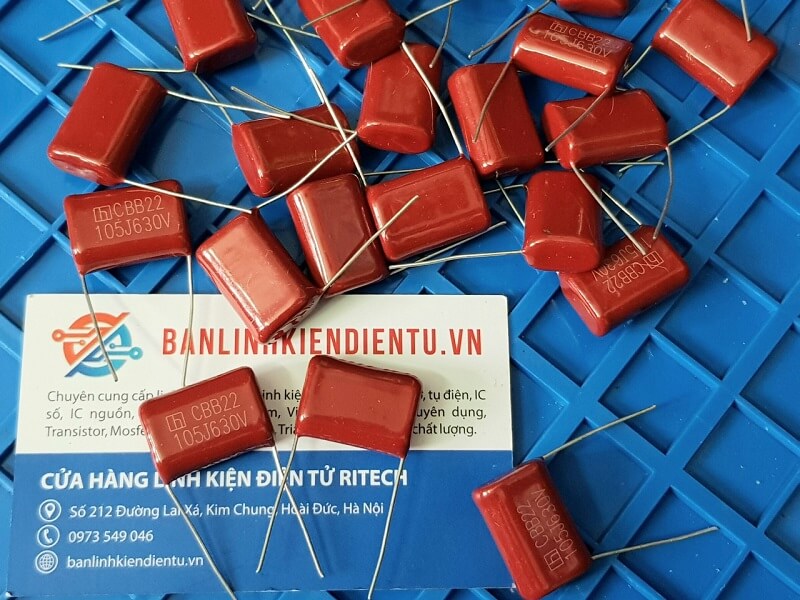 Alternative view of CBB 105J 630V 105J630V 1.0UF kích thước 20mm