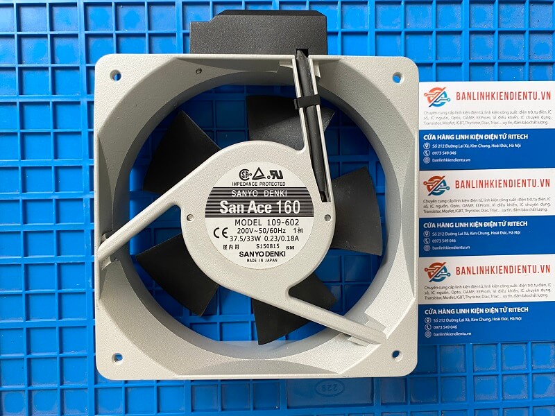 Quạt SANYO DENKI 109-602 điện áp 220V kích thước160x160x51mm