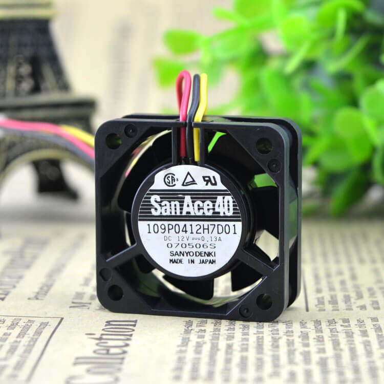 Alternative view of 109P0412H7D01 Quạt Sanyo Denki 12V 0.13A