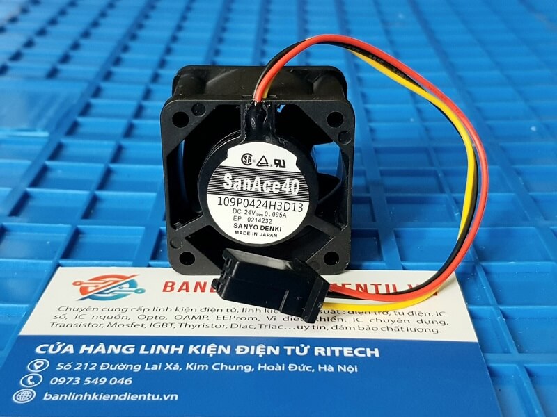 109P0424H3D13 SanAce40 24V 0.095A 40x40x27mm