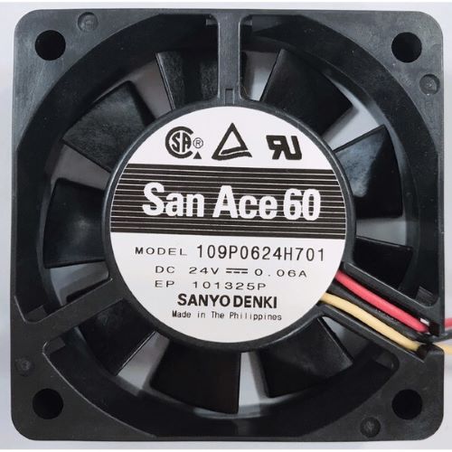 Alternative view of 109P0624H701 Quạt Sanyo Denki 24V 0.06A 60x60x15mm