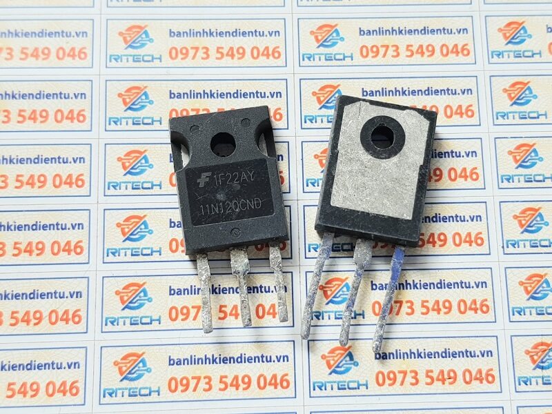 Alternative view of 11N120CND, 11N120 IGBT 43A-1200V TO-3P Tháo Máy