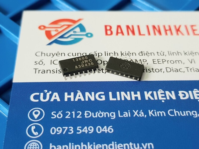 Alternative view of 13600 JRC13600 NJM13600M IC Chuyên Dụng SOP-16 5.2mm