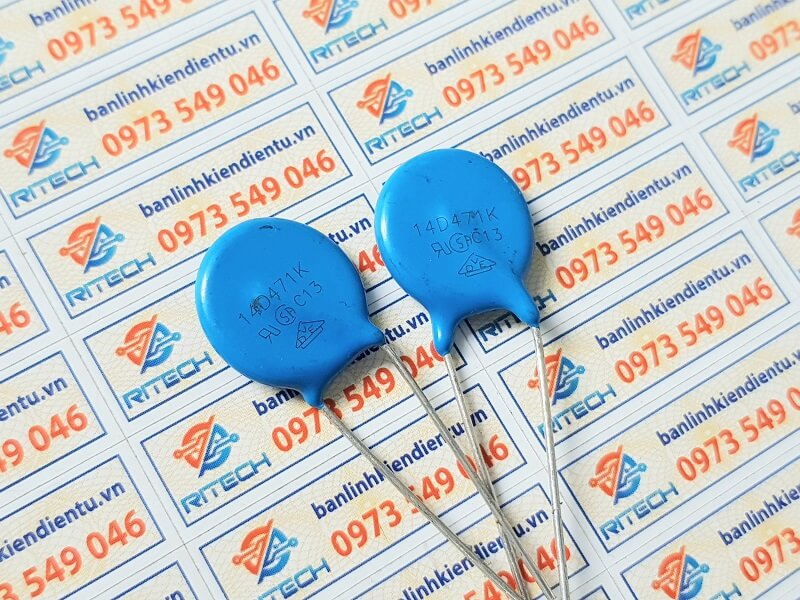 Alternative view of Tụ chống sét Varistor 14D471K tụ bảo vệ 300Vac 14mm