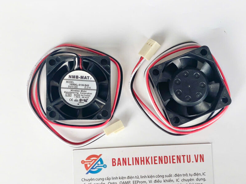 Alternative view of Quạt tản nhiệt NMB 1606KL-01W-B49 5V 0.21A 40x40x15mm 3 dây