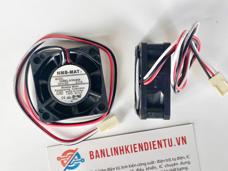 Quạt tản nhiệt NMB 1606KL-01W-B49 5V 0.21A 40x40x15mm 3 dây