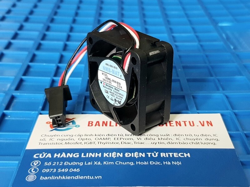 Alternative view of Quạt Servo Fanuc 1608KL-05W-B39 0.07A 24V 40x40x20mm (giắc đen)