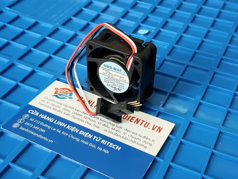 Quạt Servo Fanuc 1608KL-05W-B69 24V 0.13A 40x40x20mm giắc đen kim