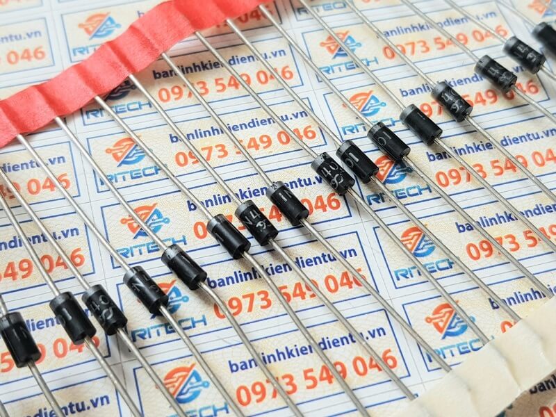 Alternative view of Diode chỉnh lưu 1N4001 DO-41 1A 50V