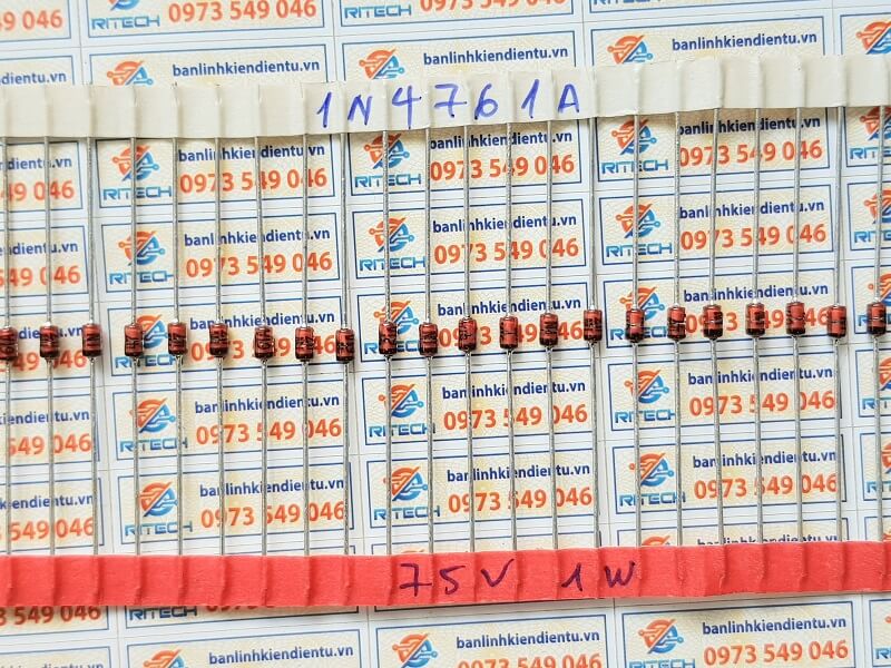 Diode zener 1N4761A 75V 1W DO-41