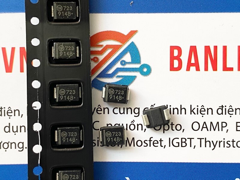 1SMB5914B kí hiệu 914B Diode Zener SMD 3.6V 3W DO-214AA