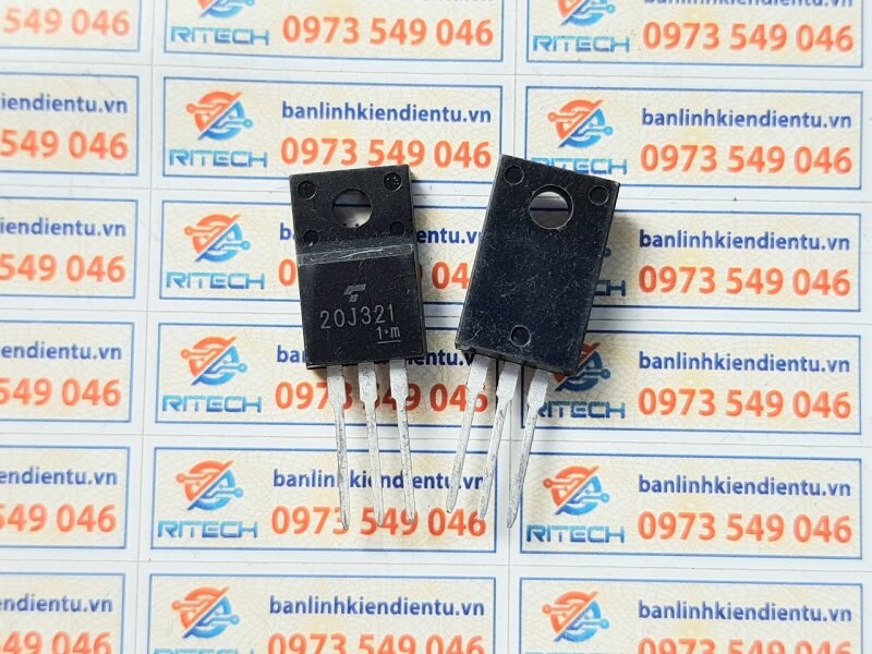 Alternative view of 20J321, GT20J321 Silicon N Channel IGBT 20A/600V TO-220F