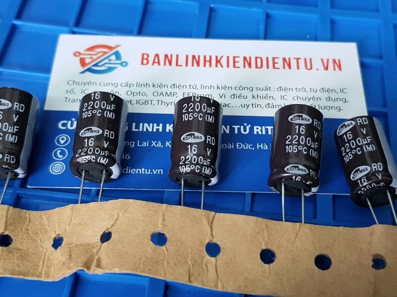 Alternative view of Tụ hóa SANWHA 2200uF 16V 13x21mm