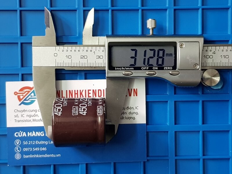 Alternative view of Tụ hóa 220uF 450V NIPPON KMQ 30x30mm