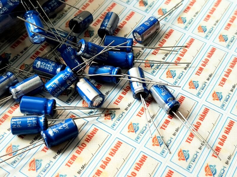 Tụ hóa SAMWHA Hàn Quốc 22UF 50V kích thước 6x12mm - Ảnh 2
