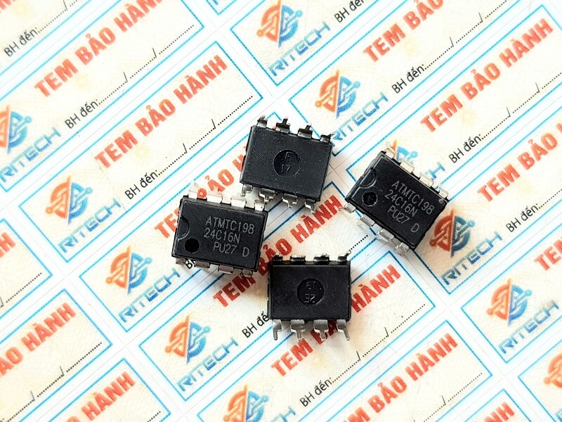 24C16N, AT24C16N, AT24C16, AT24C16A eeprom DIP-8 - Ảnh 2
