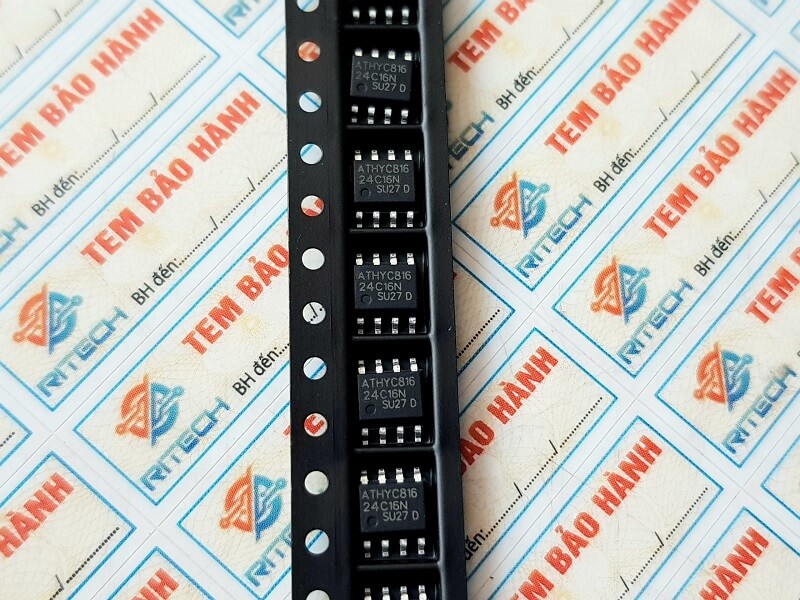 Alternative view of AT24C16AN, AT24C16N, AT24C16, AT24C16A eeprom SOP-8