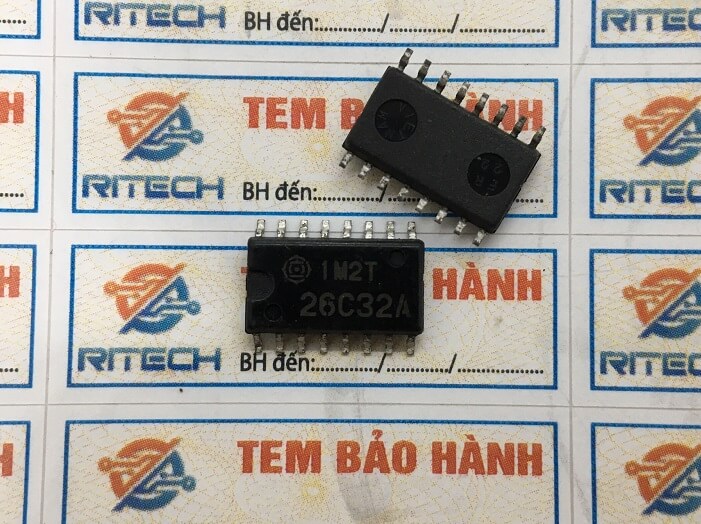 HD26C32AFPEL, 26C32A SOP-16 5.2MM