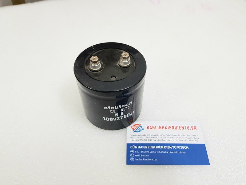 Alternative view of Tụ điện lọc nguồn nhật 2700UF 400V kích thước 74*76mm