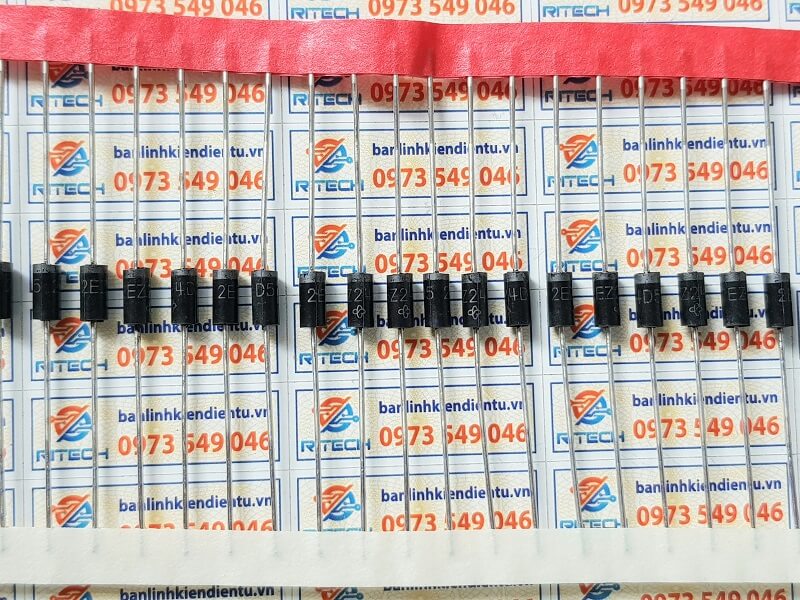 2EZ24D5 DIODE ZENER 24V 2W DO-41 - Ảnh 2