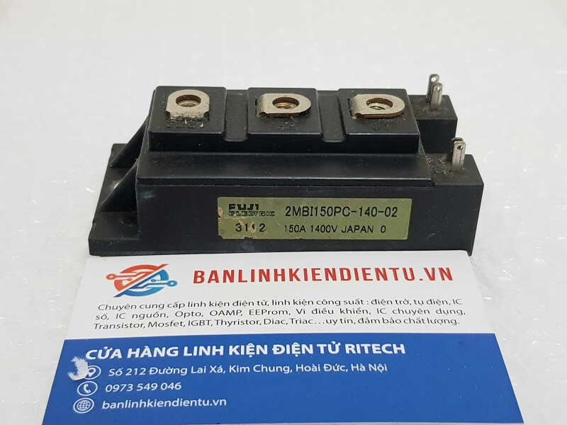 Alternative view of 2MBI150PC-140-02 Module IGBT Fuji 150A 1400V (Tháo máy)