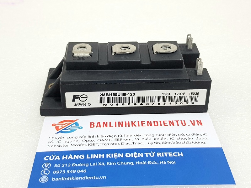 Alternative view of 2MBI150U4B-120 Module IGBT Fuji 150A 1200V