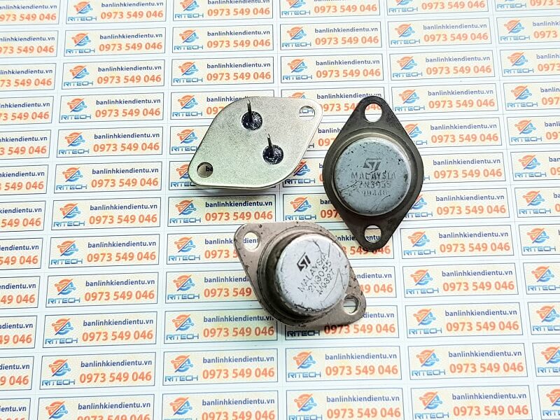 Alternative view of 2N3055 Transistor NPN 15A/100V TO-3 tháo máy
