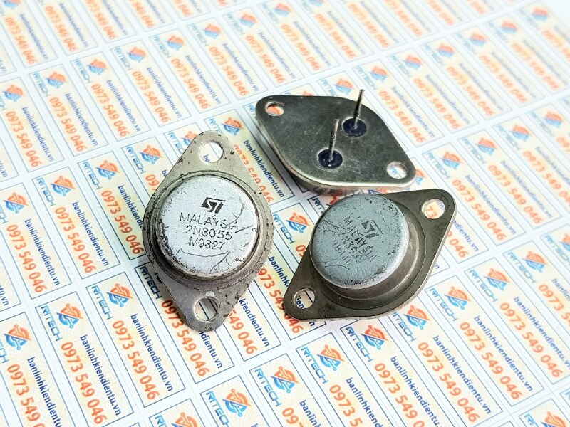 2N3055 Transistor NPN 15A/100V TO-3 tháo máy