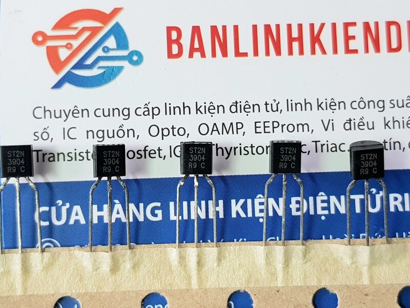Alternative view of 2N3904 3904 Transistor NPN 0.2A 40V TO-92 hàng dây nhập khẩu