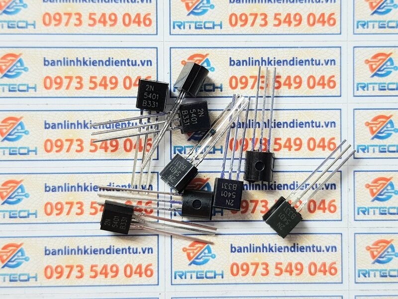 2N5401 Transistor PNP 0.3A/150V TO-92 - Ảnh 2