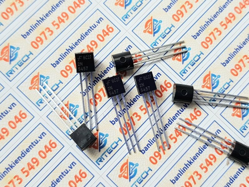 2N5457 JFET Transistor Khuếch Đại Tín Hiệu 25V/0.01A TO-92 - Ảnh 3